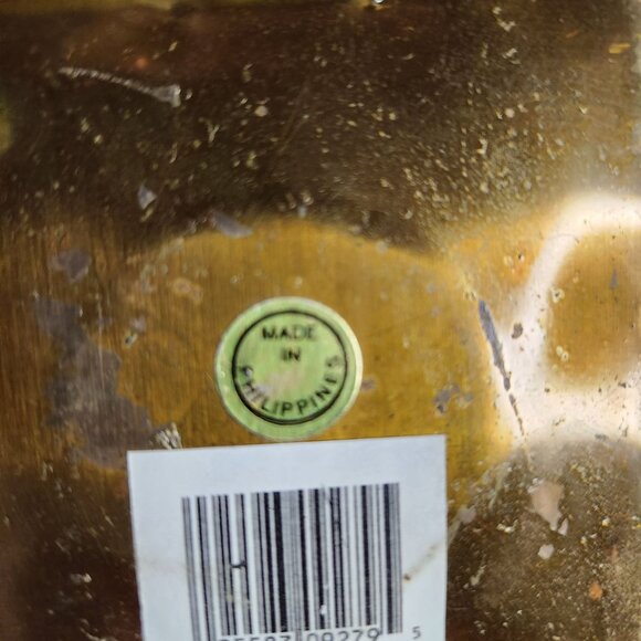 Antique Metal & Capiz Shell Lantern With Fleur-de-Lis Design - Picture 6 of 7